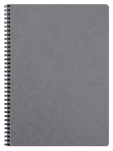 Cahier spiralé AGE BAG A4 100 pages petits carreaux 5x5 - Couverture grise