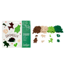 Formes en feutrine adhésive - 7 motifs différents - Sachet de 150 pièces en 10 couleurs assorties