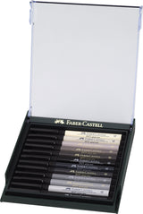 Boîte de 12 Feutres Pitt Artist pen Gris