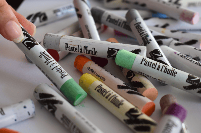 Pastels à l'huile