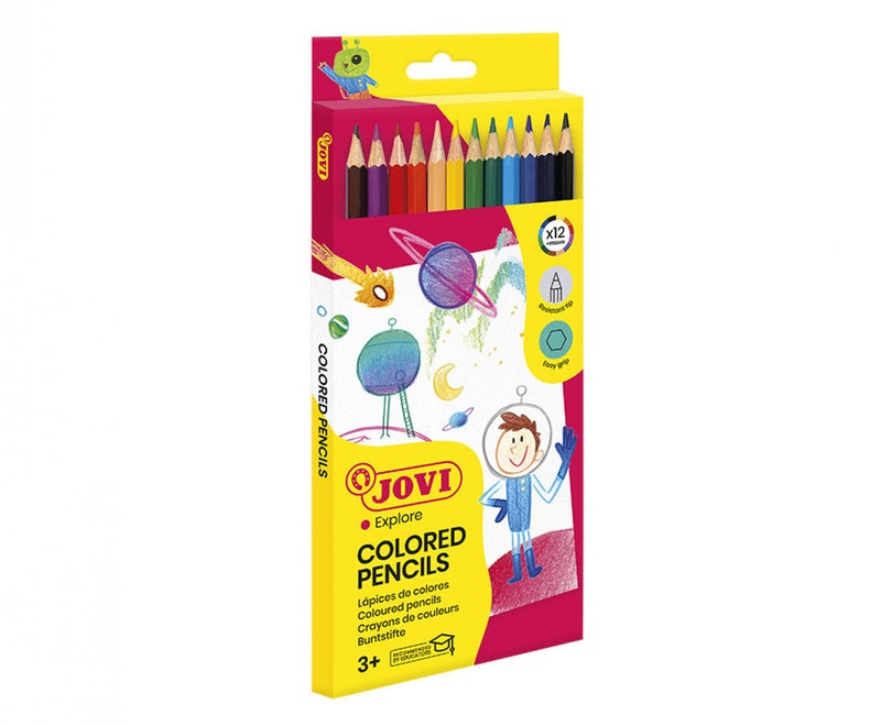 Crayons de couleurs x12 Jovi explore