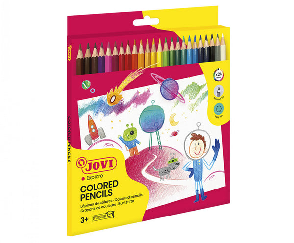 Crayons de couleurs x24 Jovi explore
