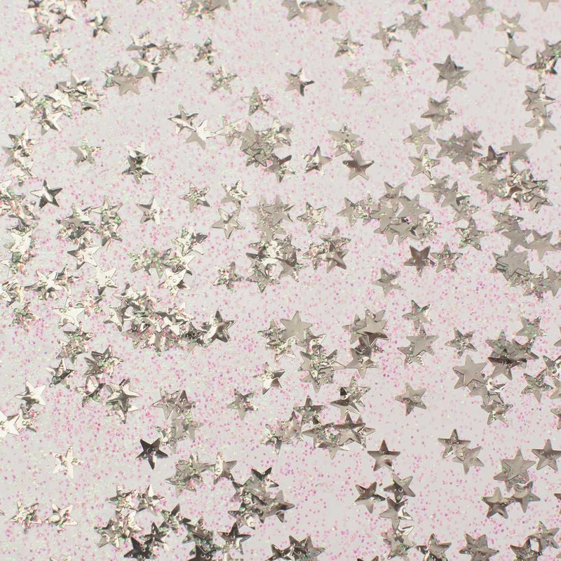 Glitter Glue 53ml Confetti étoiles argent