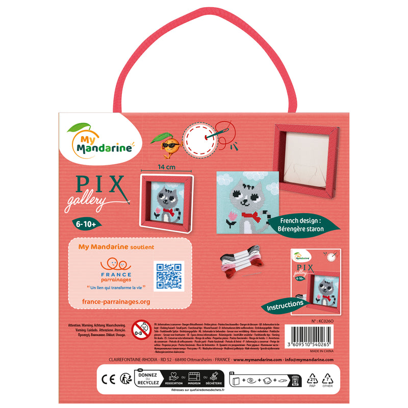 Kit point de croix Pix'Gallery chat