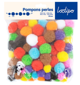 Pompons à trous x100