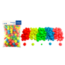 Pompons néon x300 assortis