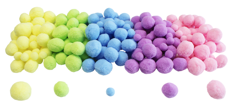 Pompons pastels x200