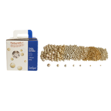 Boîte perles en bois naturel (575 perles - 7 tailles différentes)