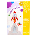 Mousse adhésive pailletées couleurs assorties