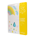 Mousse adhésives couleurs pailletées pastel