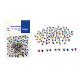 Yeux mobiles adhésifs couleurs avec cils