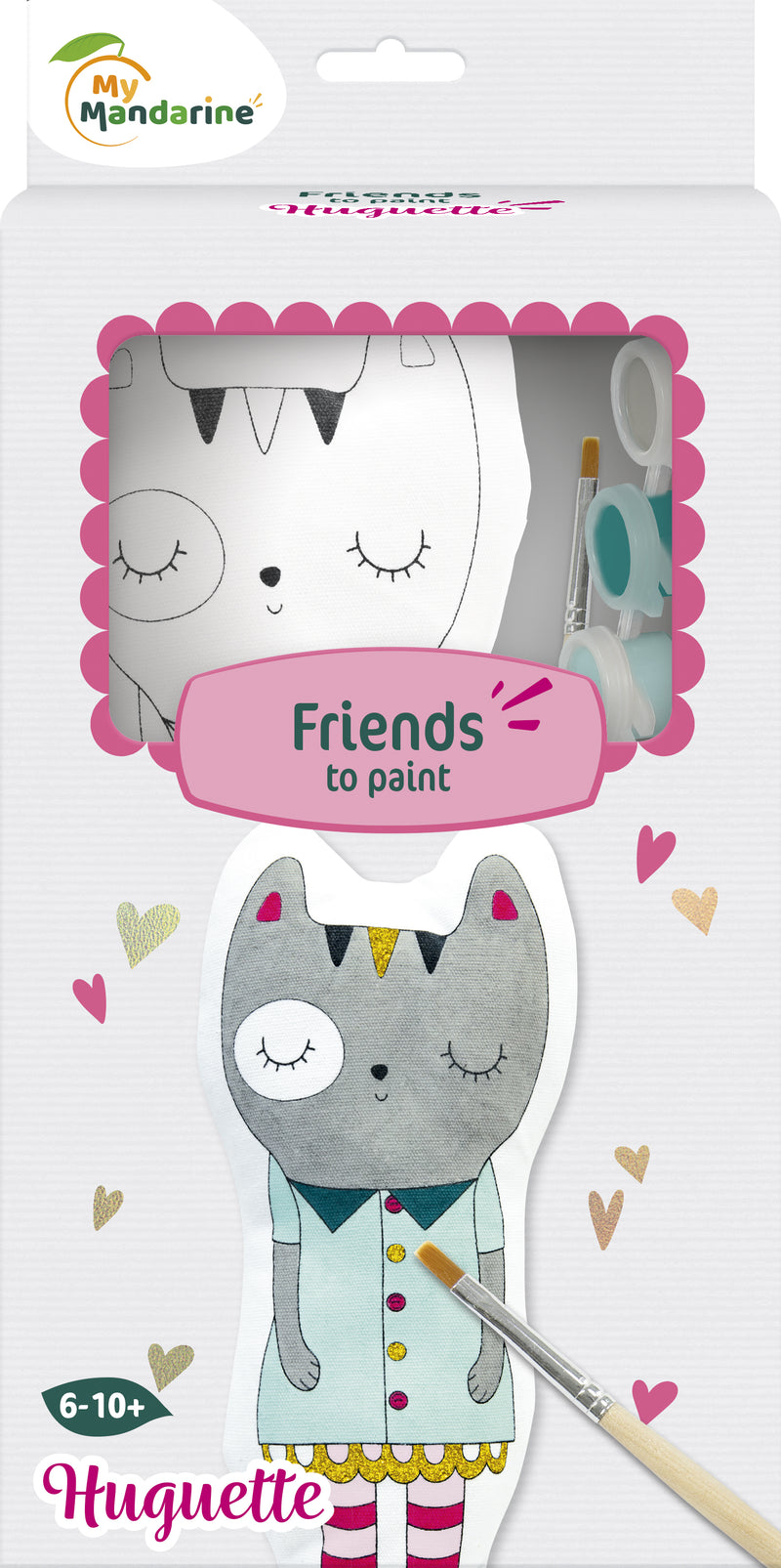 Les amis à peindre : Huguette le chat