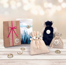 Sachet en tissu avec impression de motif, 3 tailles