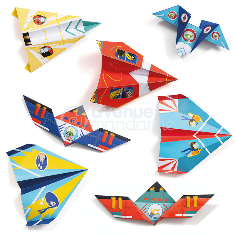 Boîte créative Origami avions/fusées