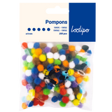Lot de 200 mini pompons multicolores 0,8cm