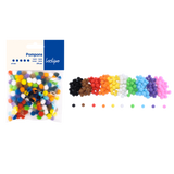 Lot de 200 mini pompons multicolores 0,8cm