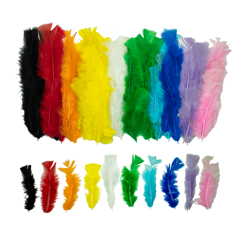 Assortiment plumes de dinde multicolore (x300)