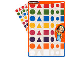 Gommettes géométriques - 8 couleurs - 6 formes -144 pièces