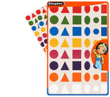 Gommettes géométriques - 8 couleurs - 6 formes -144 pièces