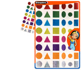 Gommettes holographiques géométriques 3 CM -96 pièces