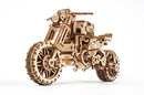 Kit maquette à construire Ugears Moto Scrambler avec side-car