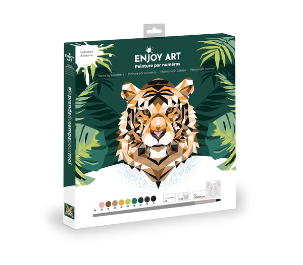 Peinture par numéro Enjoy Art 30 x 30 cm - Le tigre