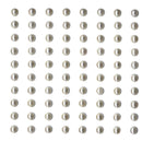 80 perles adhésives ivoire