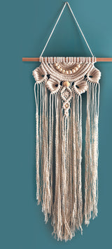 Kit macramé "Coquillage écru"