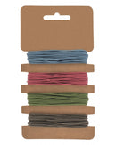 Elastiques 4x3m; Ø 1mm bleu/rose/vert/gris