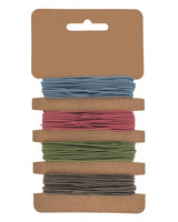 Elastiques 4x3m; Ø 1mm bleu/rose/vert/gris