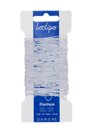 Carte fil élastique masque blanc 1,1 mm x 10 ml