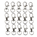 Porte-clé mousqueton argent 3,2 cm - X10