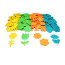 Mousse adhésives pailletées Printemps 2 mm - X200