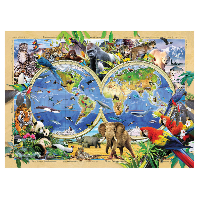 Puzzle map monde 1010 pièces