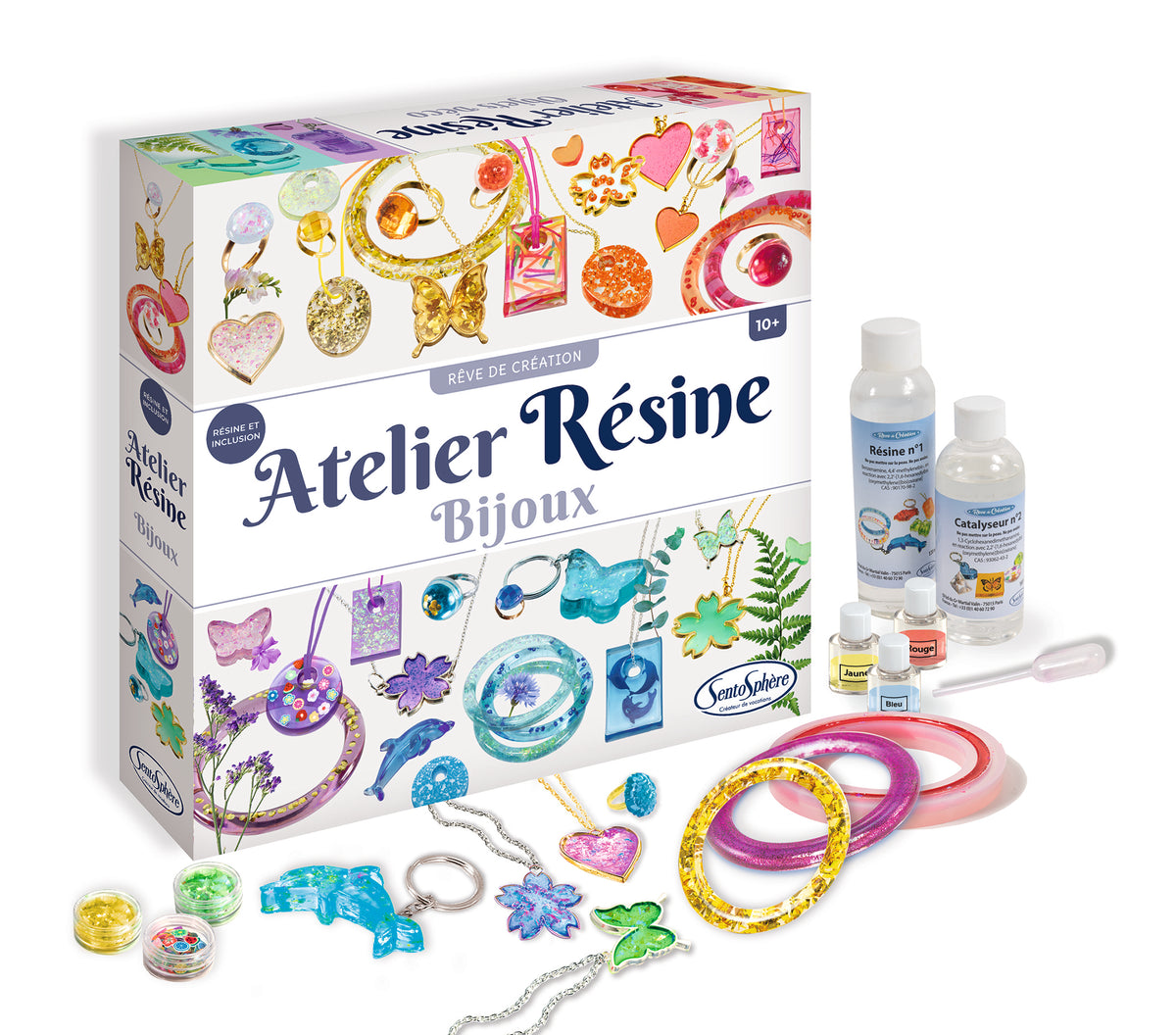 Lot De 5 Moules à Pendentifs En Résine - Formes Clé, étoile, Lunettes Pour Bricolage Créatif