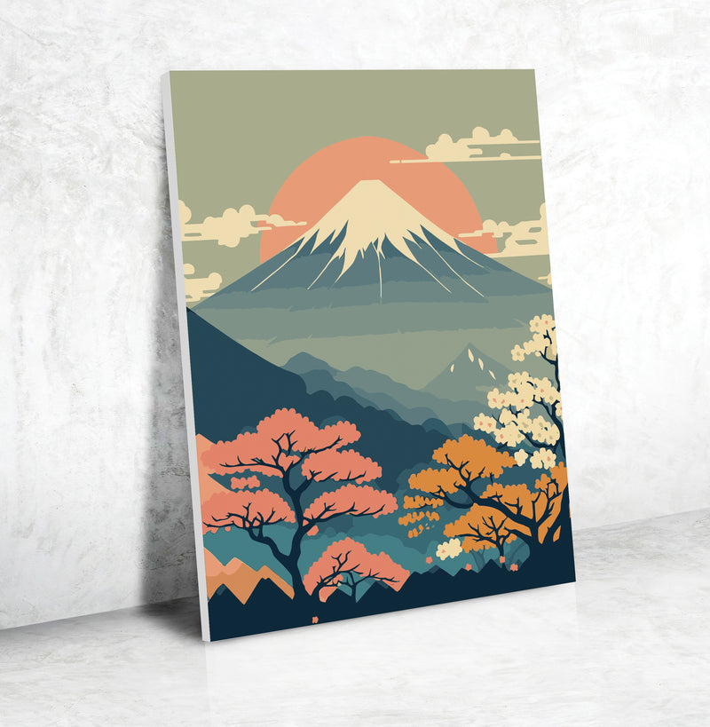 Peinture au numéro : Le mont Fuji