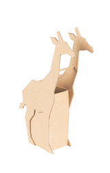 Papier mâché déco Pot à crayons girafe