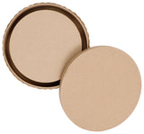 Papier mâché déco Boîte Boîte tréssée ronde x2