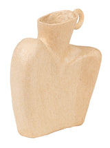 Papier mâché déco Vase épaules femme