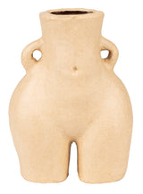 Papier mâché déco Vase hanches femme