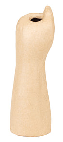 Papier mâché déco Vase main femme