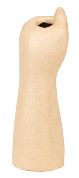 Papier mâché déco Vase main femme