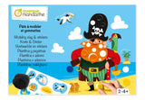 Boîte créative pâte à modeler & gommettes thème Pirates