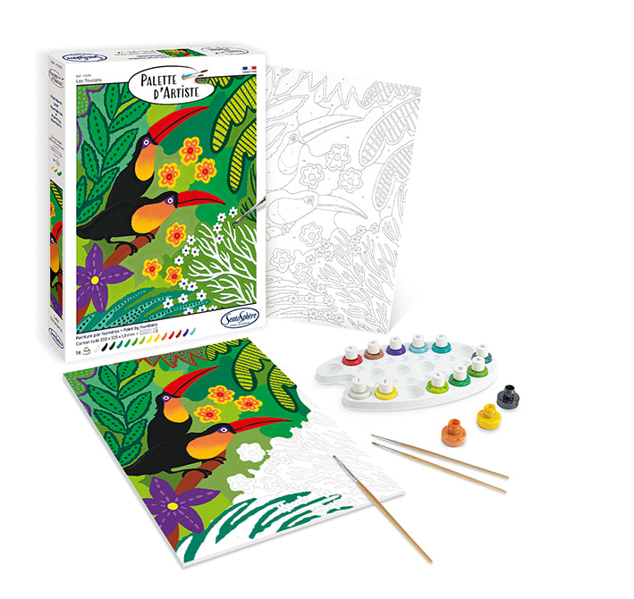 Peinture par numéro : Toucans