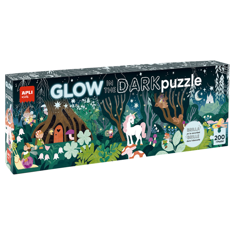 Puzzle Glow in the Dark - La Forêt magique - 200 pièces