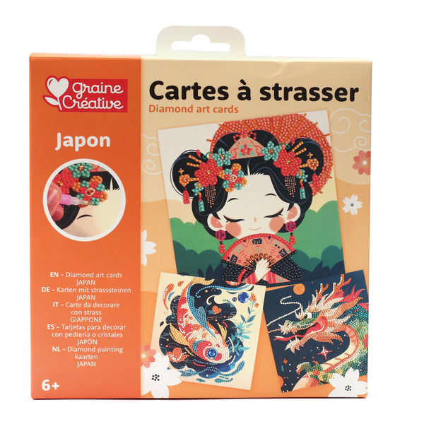 Cartes à strasser Japon (x3)