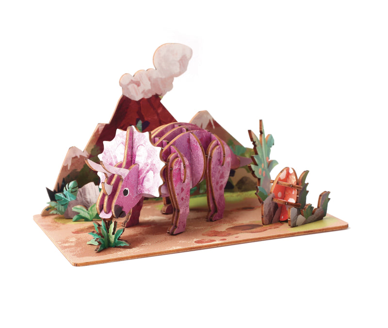 Maquette bois 3D Triceratops