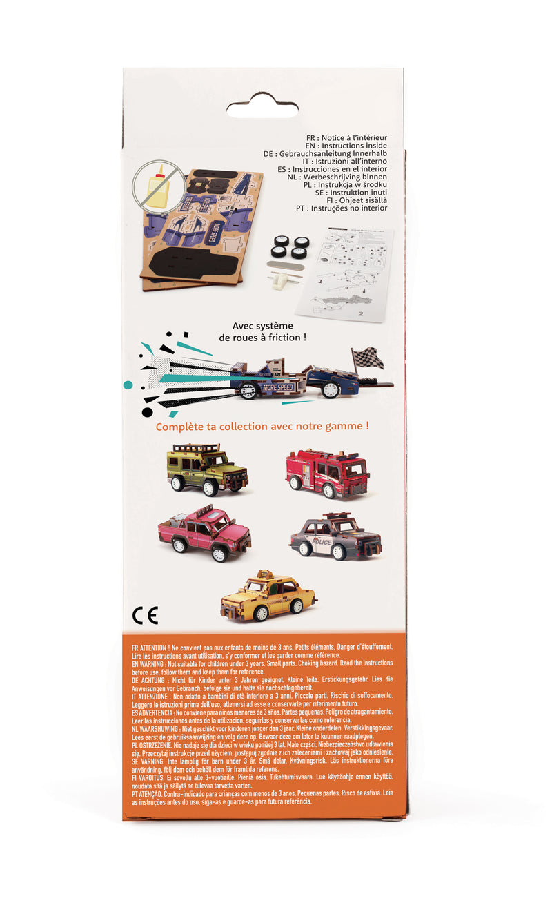 Maquette bois 3D véhicule Formule 1