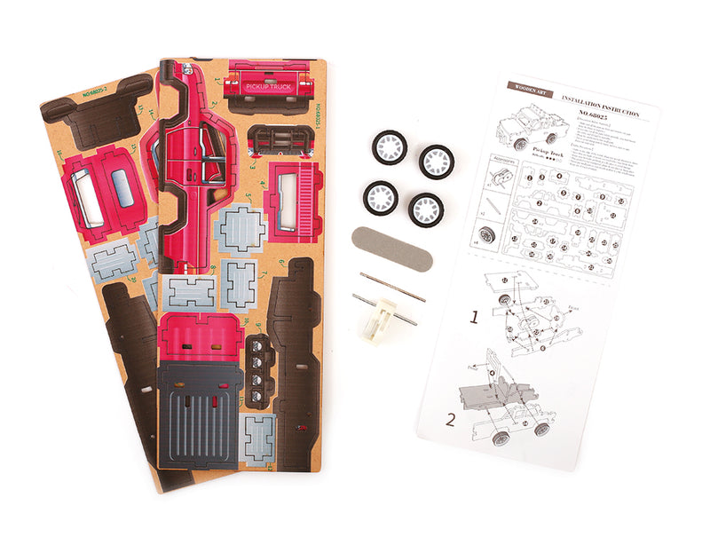 Maquette bois 3D véhicule Pick-up