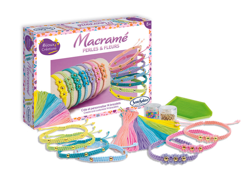 Macramé - Perles et Fleurs